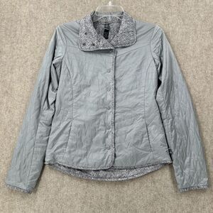 Mountain Hardwear‎ Jacket XS Silver Trekkin Lightweight Quited Packable Puff
